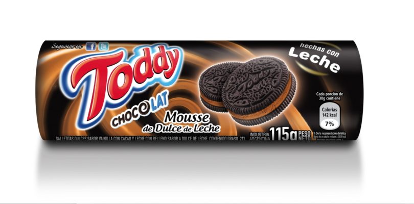 Nueva versión de las galletitas Toddy Chocolat, ahora con mousse de dulce de leche