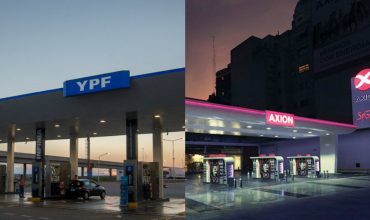Aumento de naftas: YPF subió un 4% y Axion un 6% el precio de sus combustibles