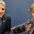 Luis Caputo se reunió con Kristalina Georgieva, titular del FMI, en Río de Janeiro