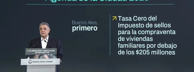 Jorge Macri anunció la eliminación y reducción de impuestos a comerciantes, monotributistas y jubilados