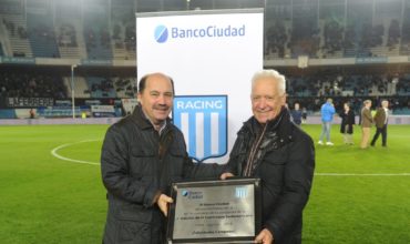 El Banco Ciudad acompañó a Racing en un aniversario histórico