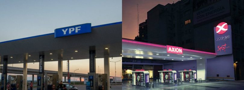 Aumento de naftas: YPF subió un 4% y Axion un 6% el precio de sus combustibles