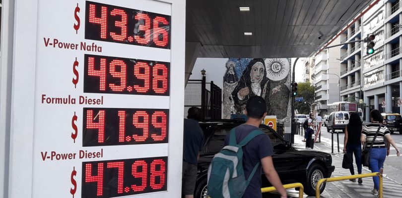 Las ventas de combustibles bajan en relación al año pasado