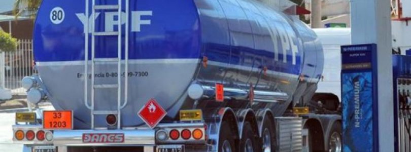 YPF aumentó el precio de sus combustibles un 3,5% promedio en el país