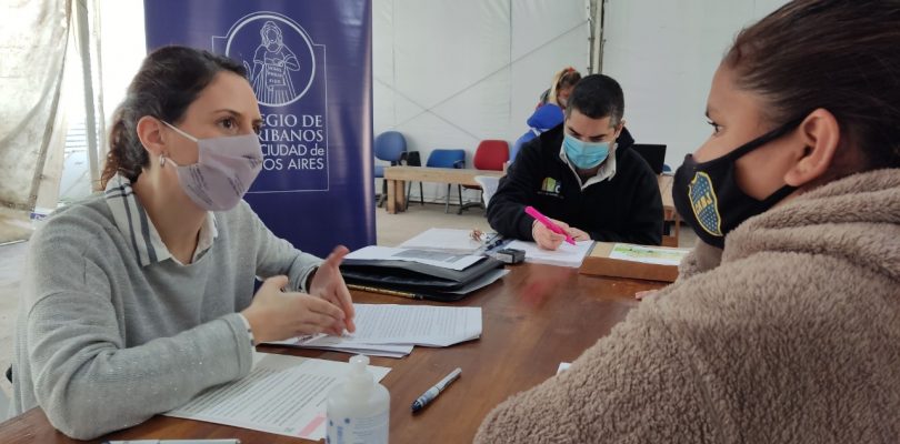 Continúa la urbanización en el barrio Rodrigo Bueno a pesar de la pandemia