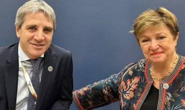 Luis Caputo se reunió con Kristalina Georgieva, titular del FMI, en Río de Janeiro