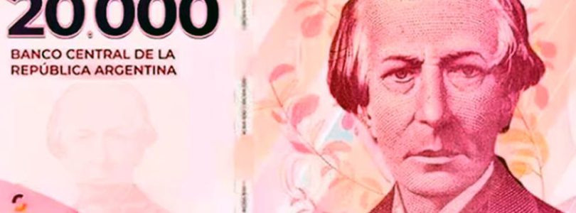 El Gobierno puso en circulación el billete de 20 mil pesos