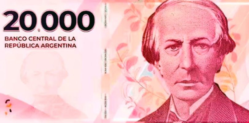 El Gobierno puso en circulación el billete de 20 mil pesos