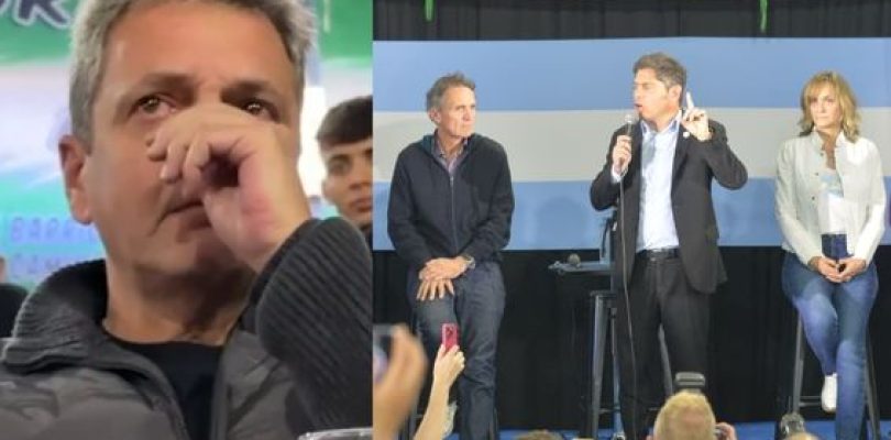 Sergio Massa se emocionó al ser reconocido por Axel Kicillof como “artífice de la unidad”