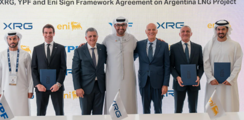 YPF oficializó un acuerdo para incorporar a un gigante árabe al proyecto de GNL