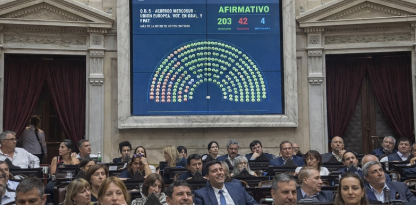 Diputados dio media sanción al acuerdo Mercosur-Unión Europea