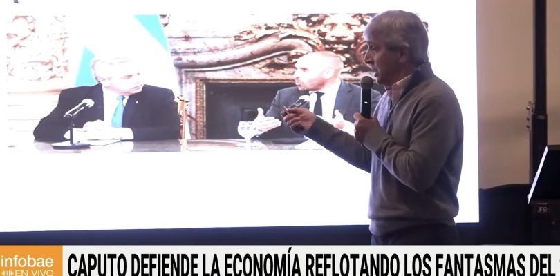 Caputo defiende la economía reflotando los fantasmas del 2023