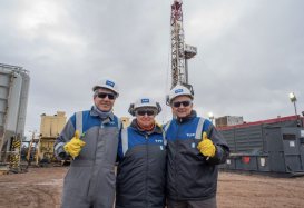 Kristalina Georgieva recorrió Vaca Muerta junto a Luis Caputo y Horacio Marín 