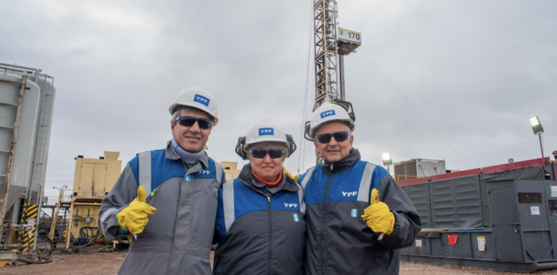 Kristalina Georgieva recorrió Vaca Muerta junto a Luis Caputo y Horacio Marín 